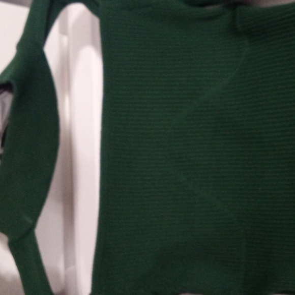 FASHION NOVA DARK GREEN LONG SLEEVE JODECI SWEATER BODYSUIT SIZE SMALL NWT - Picture 5 of 8